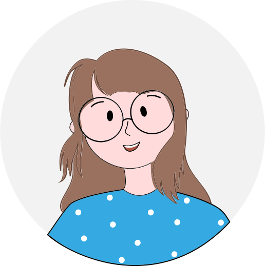 Woman-with-Glasses-Smiling-Avatar-Vector-Illustration